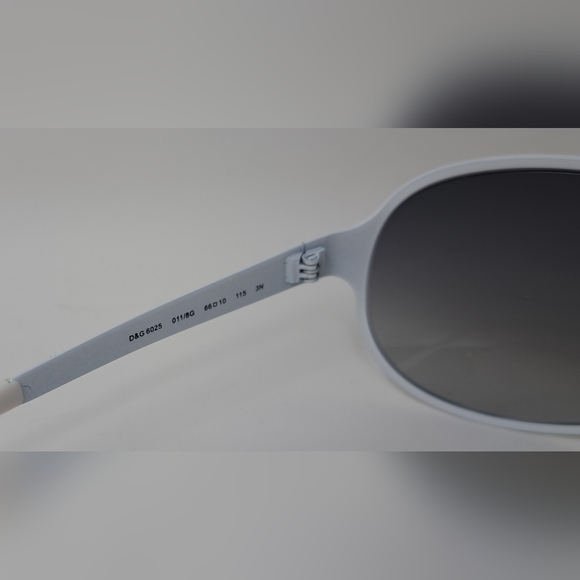 Dolce & Gabbana Vintage Sunglasses Y2K  Gray Gradient Wrap D&G6025  66-10-115 - Picture 10 of 14